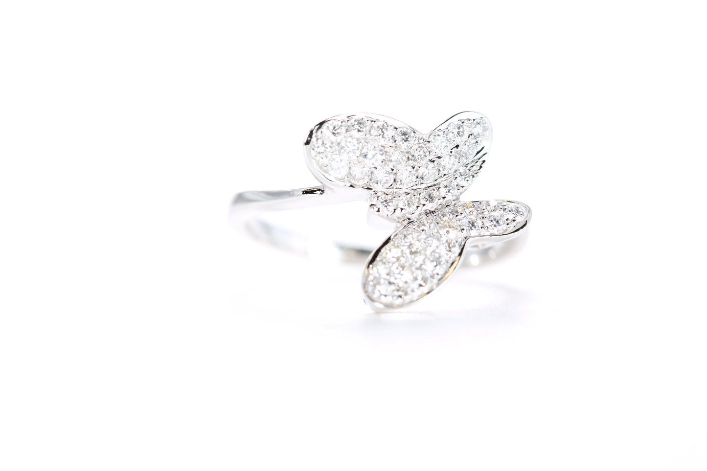 Pavé Diamond Butterfly Ring