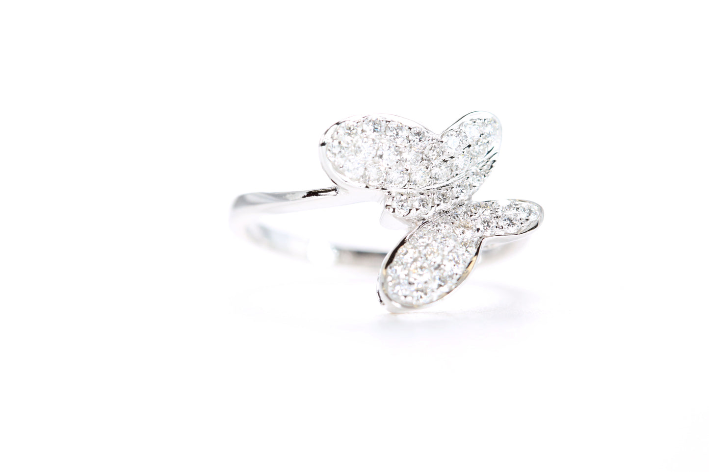 Pavé Diamond Butterfly Ring