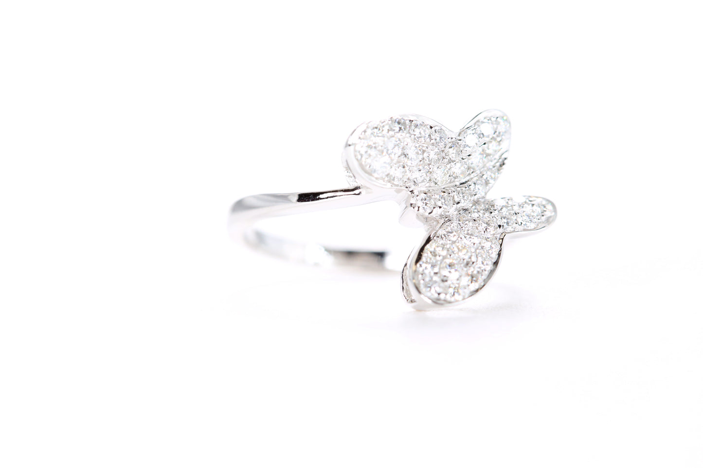 Pavé Diamond Butterfly Ring