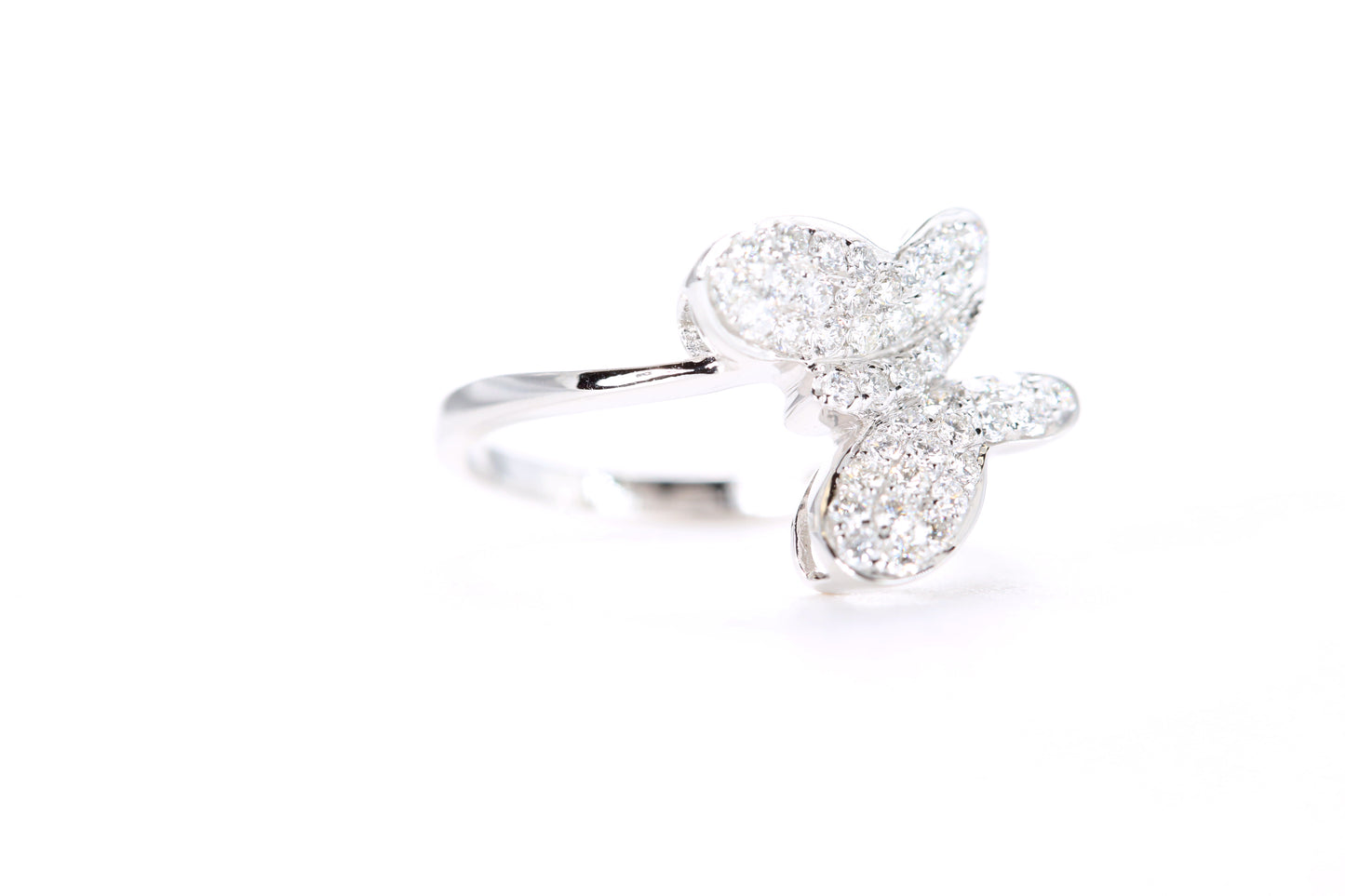 Pavé Diamond Butterfly Ring