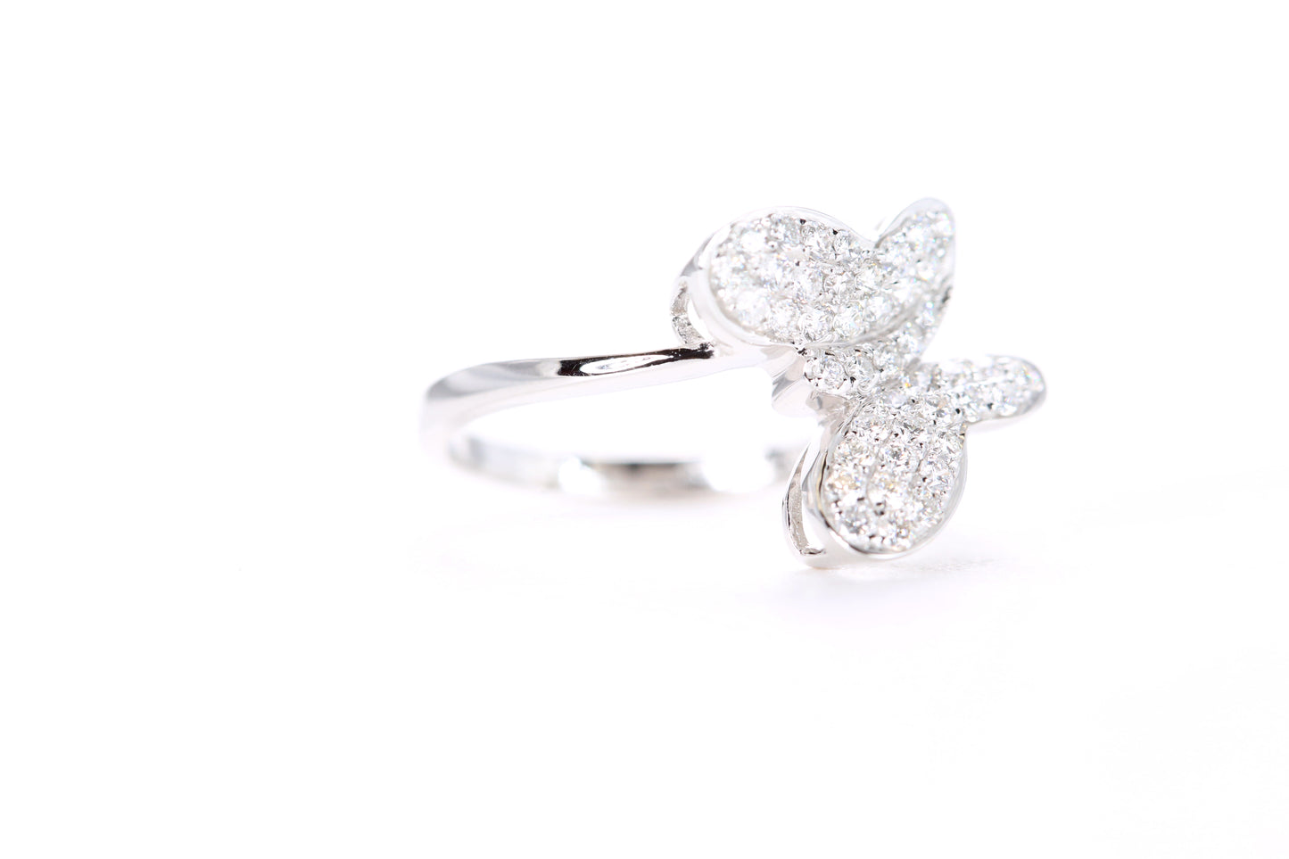 Pavé Diamond Butterfly Ring
