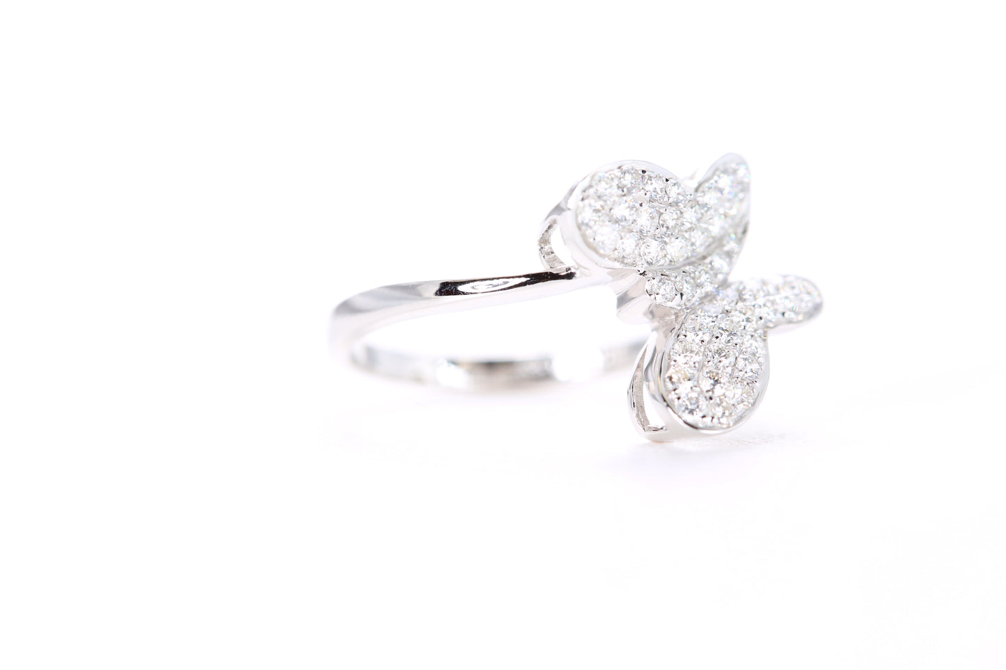 Pavé Diamond Butterfly Ring