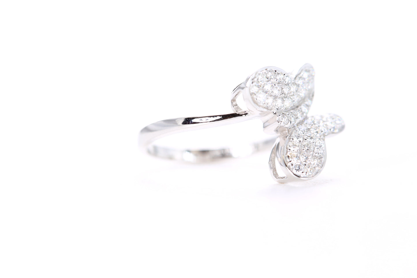 Pavé Diamond Butterfly Ring