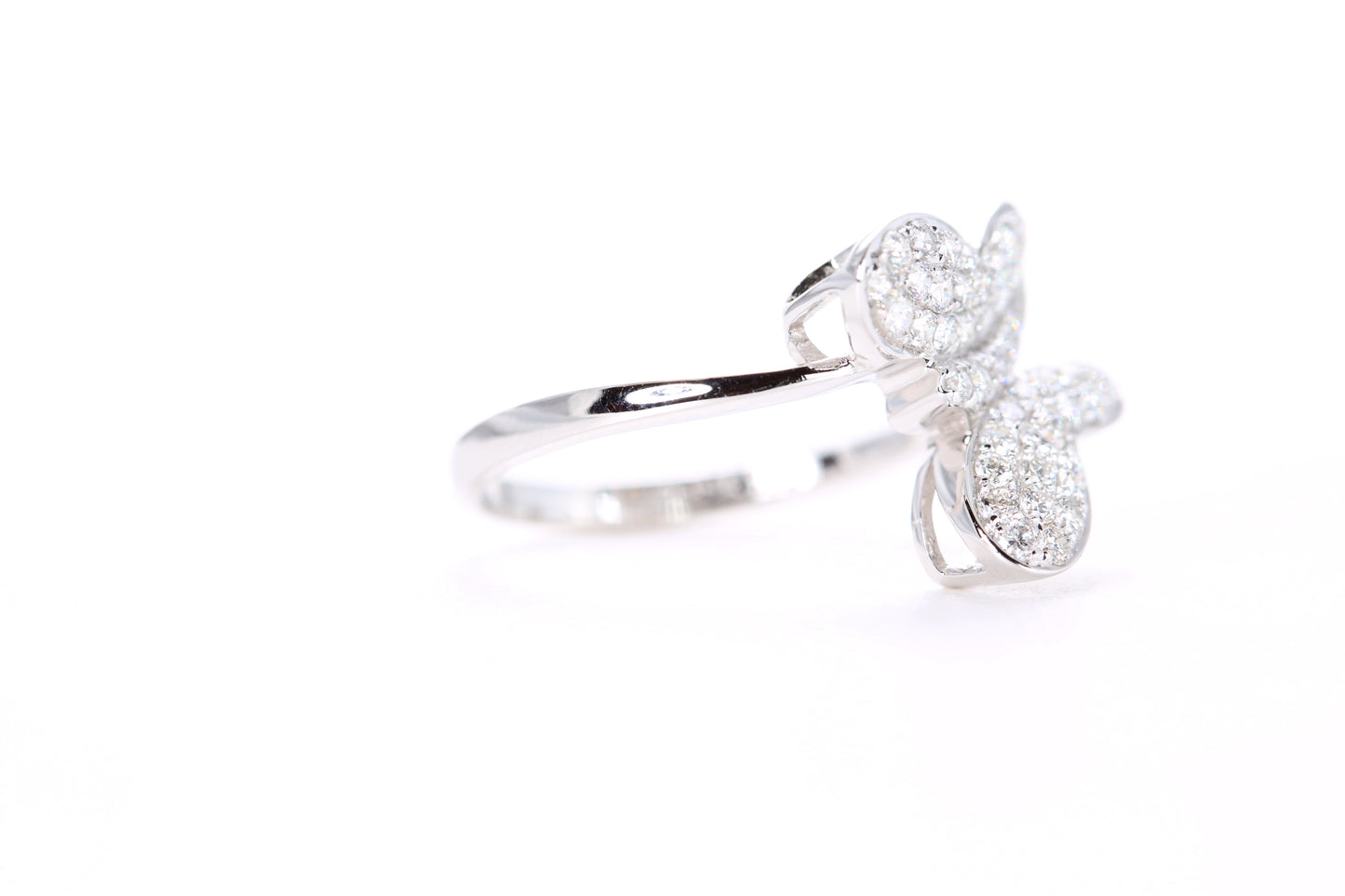 Pavé Diamond Butterfly Ring
