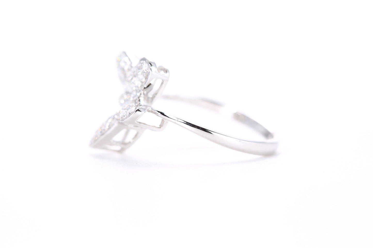 Pavé Diamond Butterfly Ring