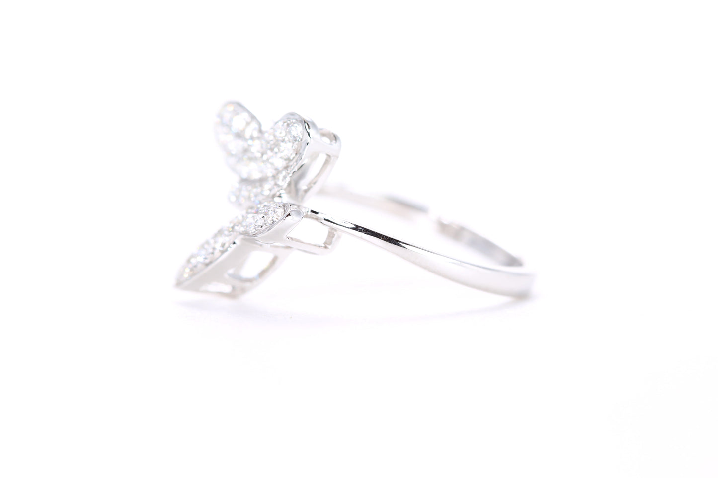 Pavé Diamond Butterfly Ring