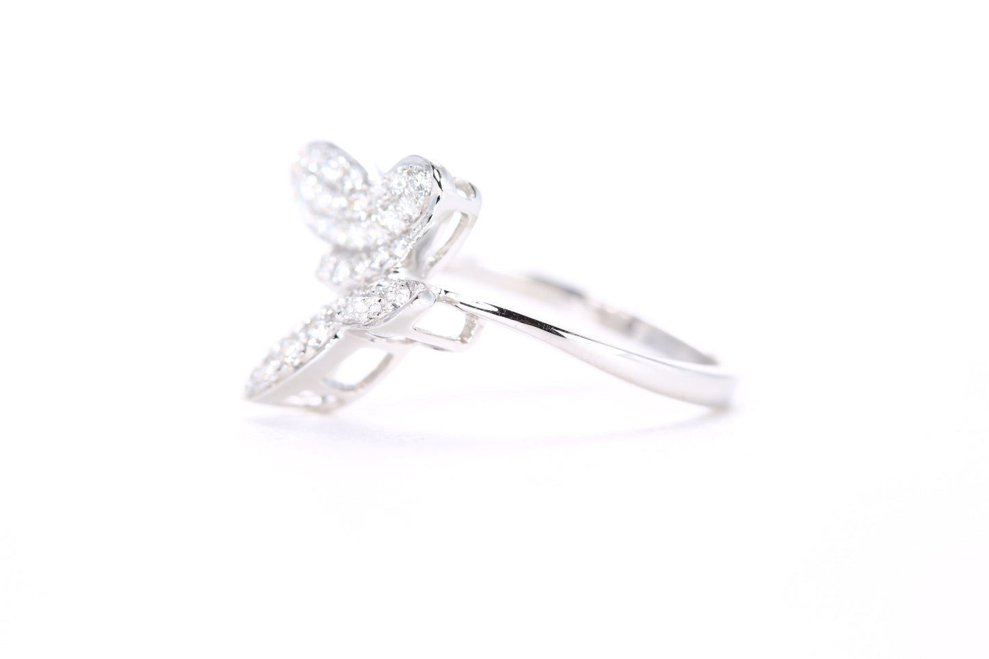 Pavé Diamond Butterfly Ring