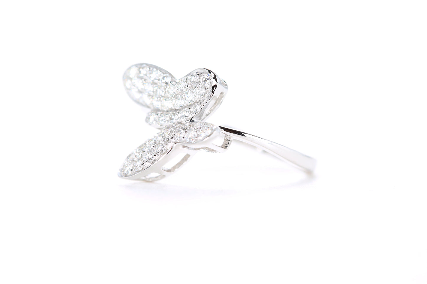 Pavé Diamond Butterfly Ring