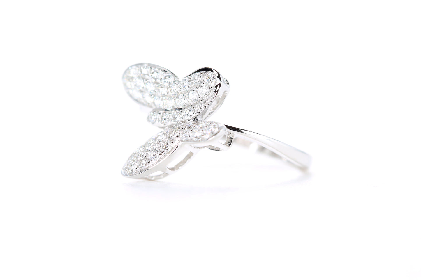 Pavé Diamond Butterfly Ring