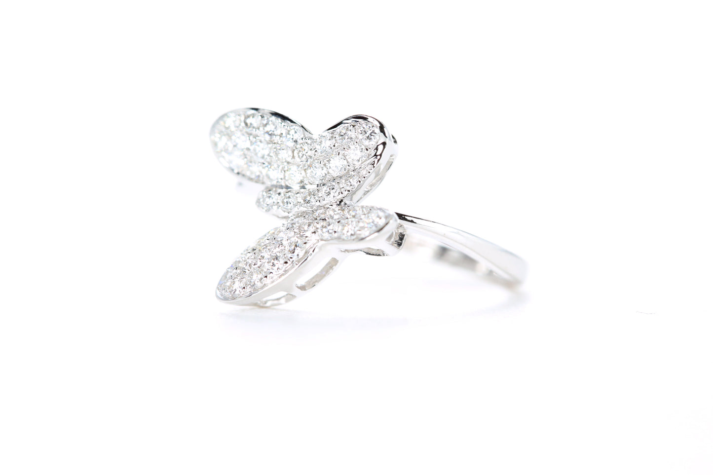 Pavé Diamond Butterfly Ring