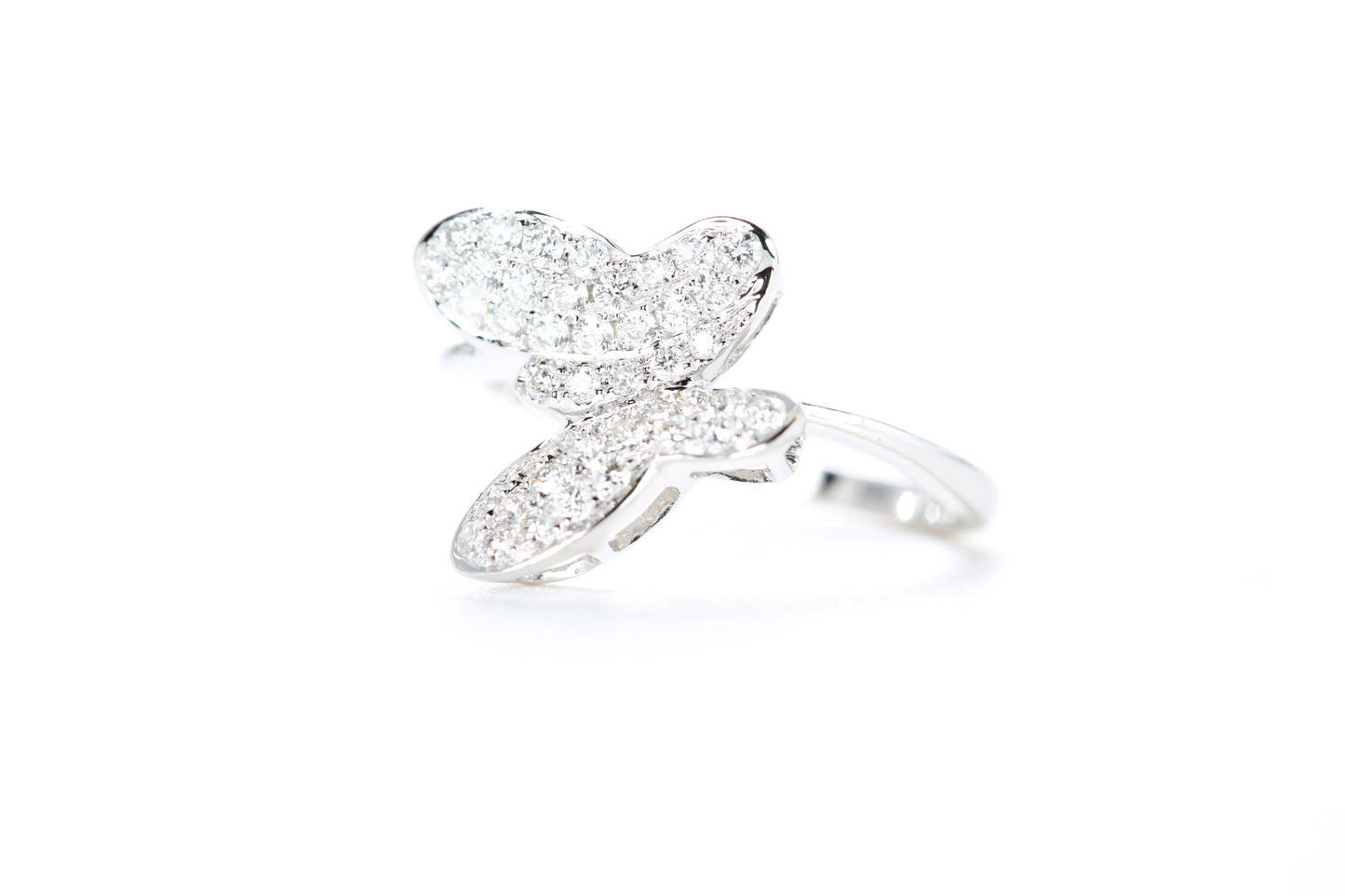 Pavé Diamond Butterfly Ring