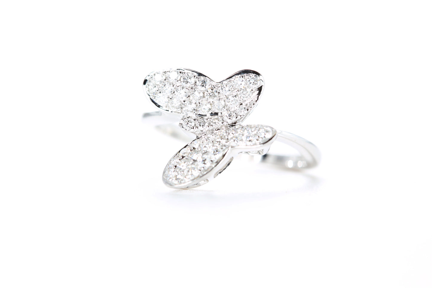 Pavé Diamond Butterfly Ring