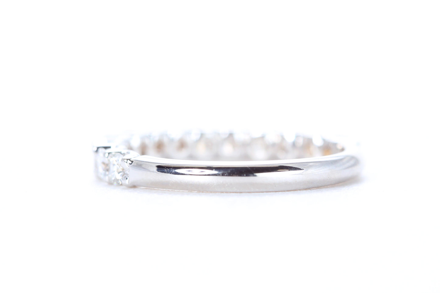 Micro Pavé 3/4 Carat Diamond Ring in 18K White Gold