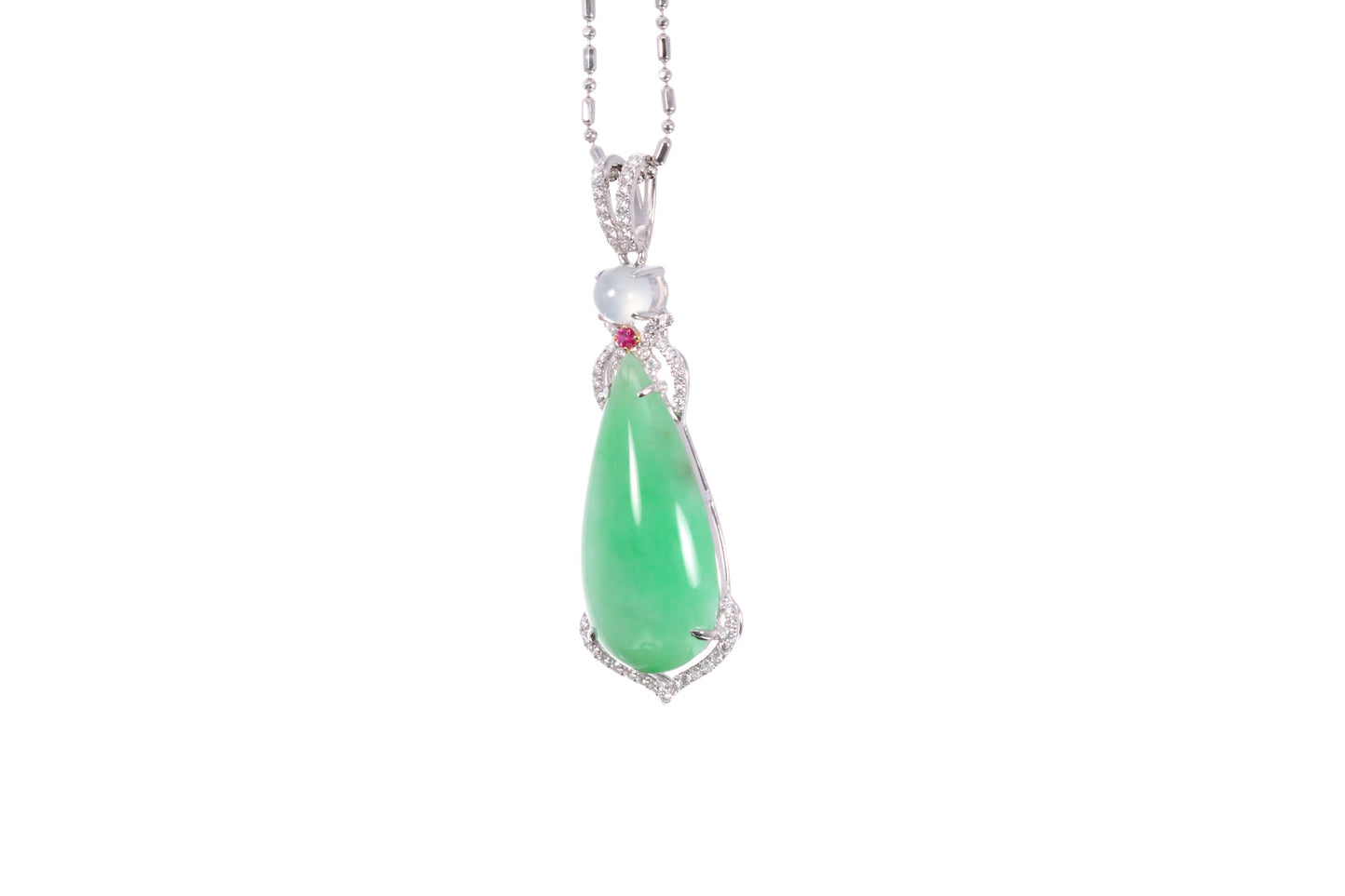 Pear Shaped Jadeite Pendant