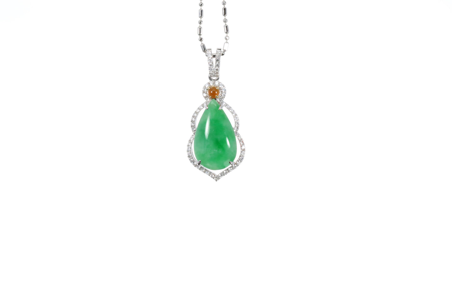 Jadeite Pear Pendant