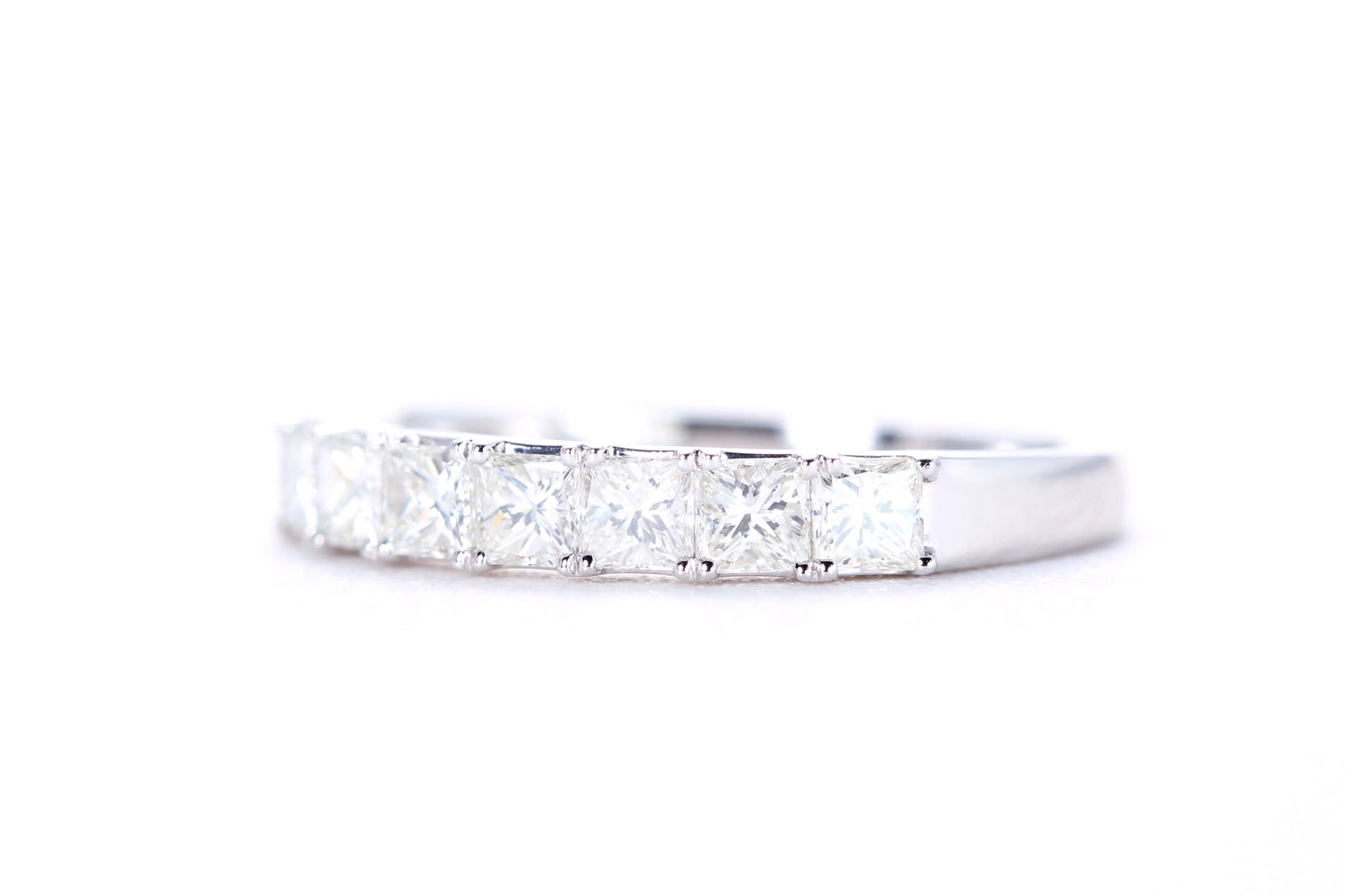 Princess Cut Diamond Band