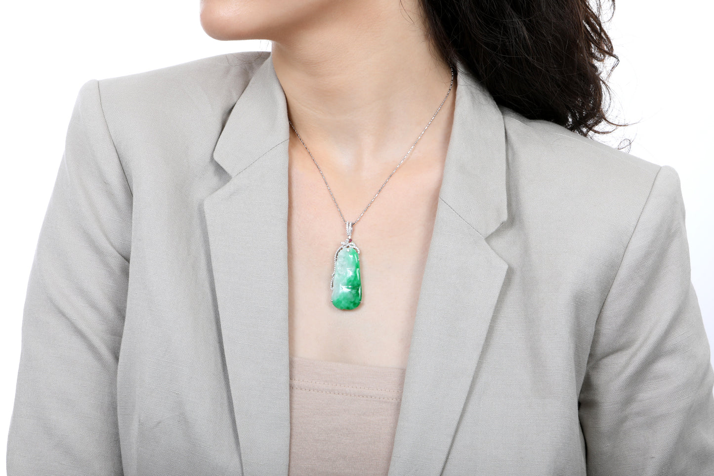 Jadeite Gourd Pendant