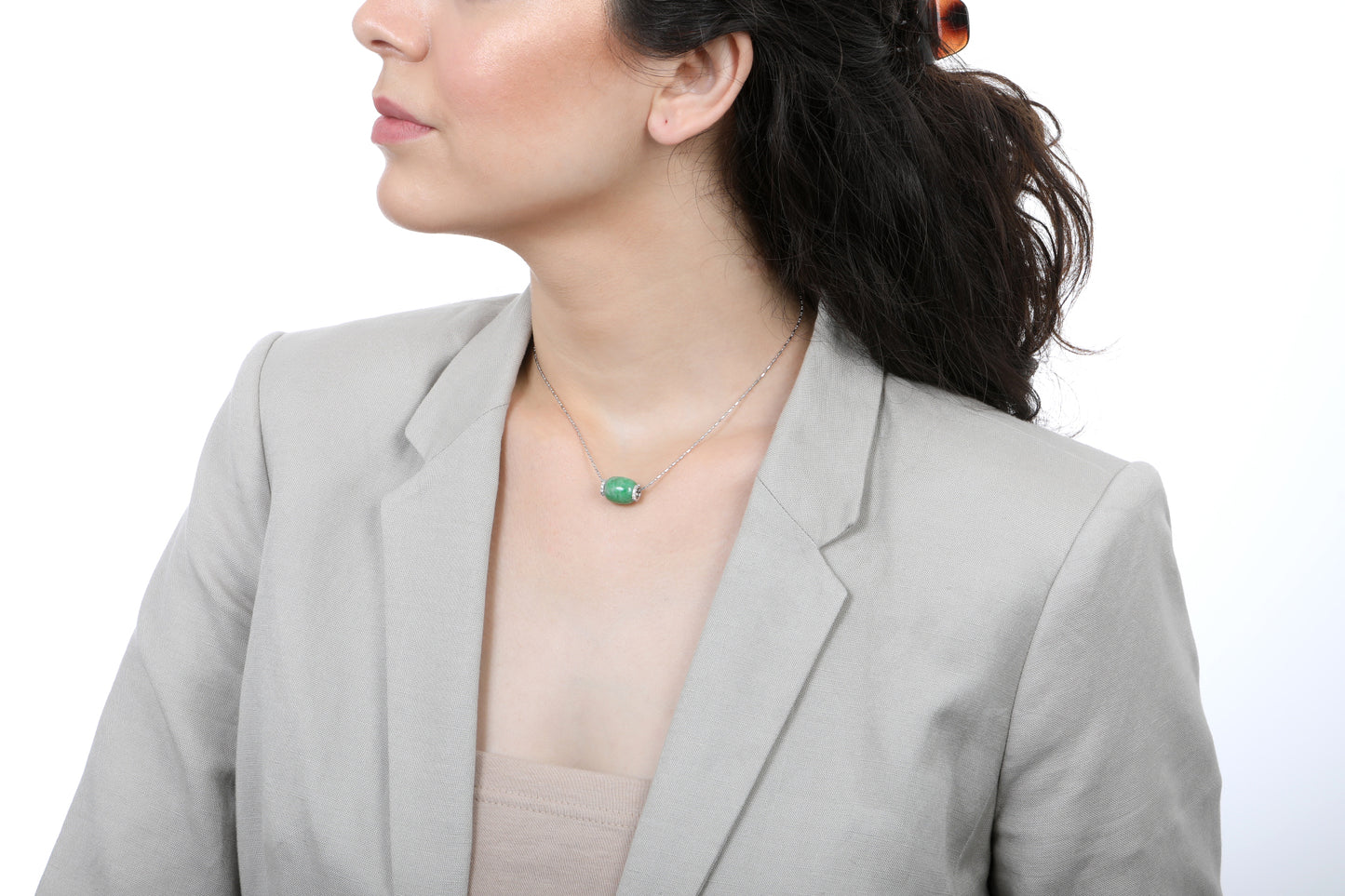 Jadeite Cylinder Pendant
