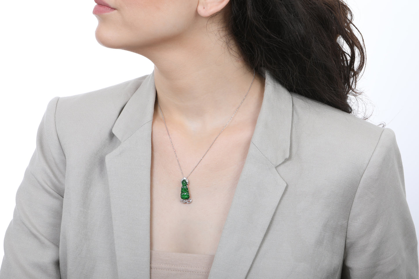 Jadeite Guan Yin