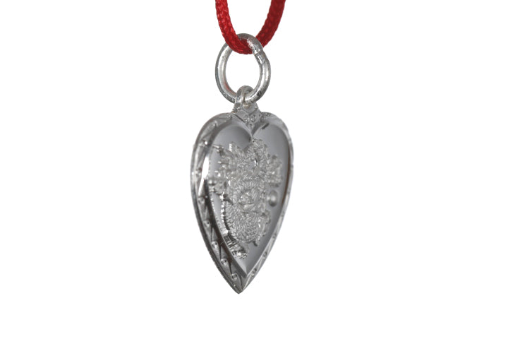 Sterling Silver Mini Heart Dragon Pendant