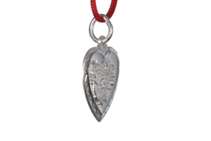 Sterling Silver Mini Heart Dragon Pendant