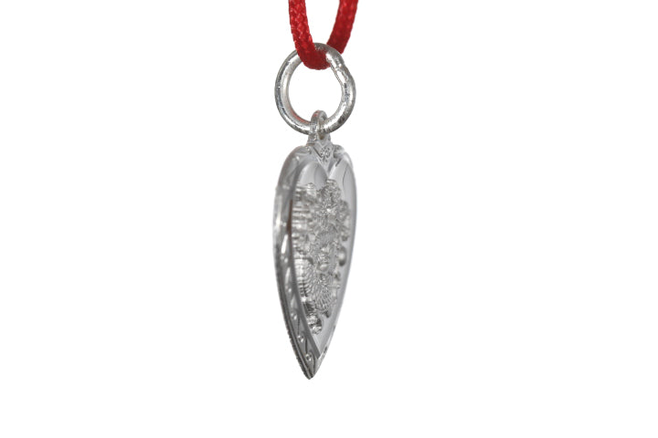 Sterling Silver Mini Heart Dragon Pendant