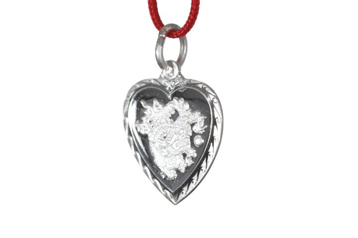 Sterling Silver Mini Heart Dragon Pendant