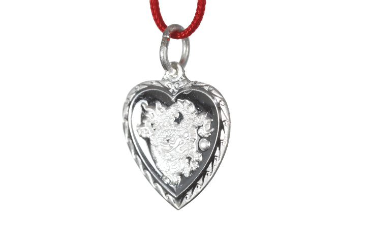 Sterling Silver Mini Heart Dragon Pendant