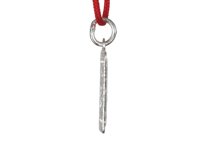 Sterling Silver Mini Rectangle Dragon Pendant