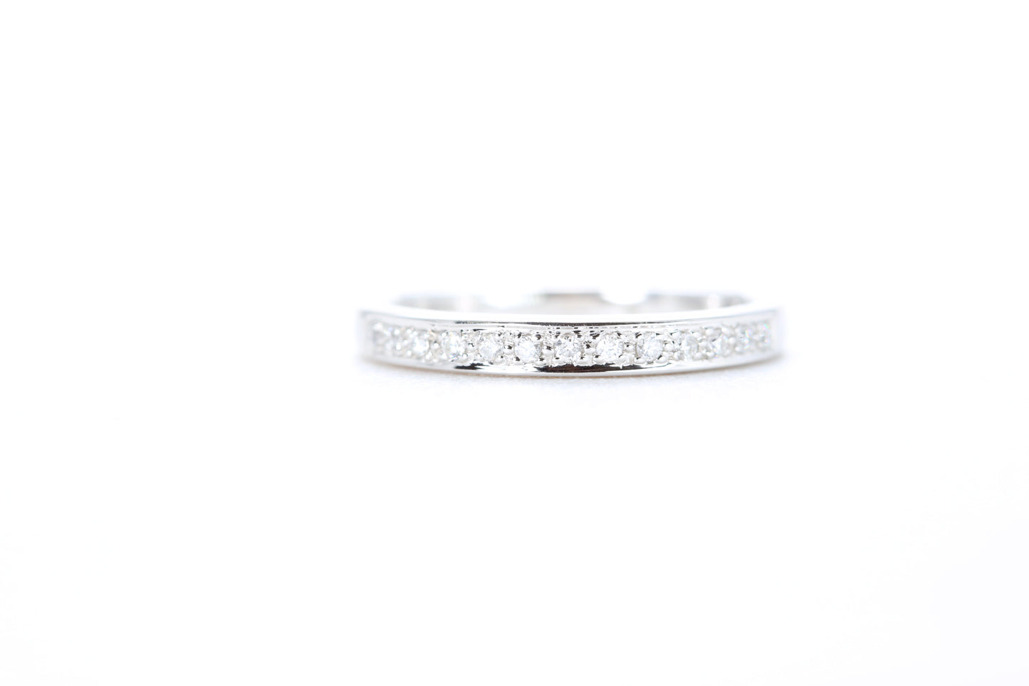 Single Row Pavé Diamond Ring 1/10 Carat