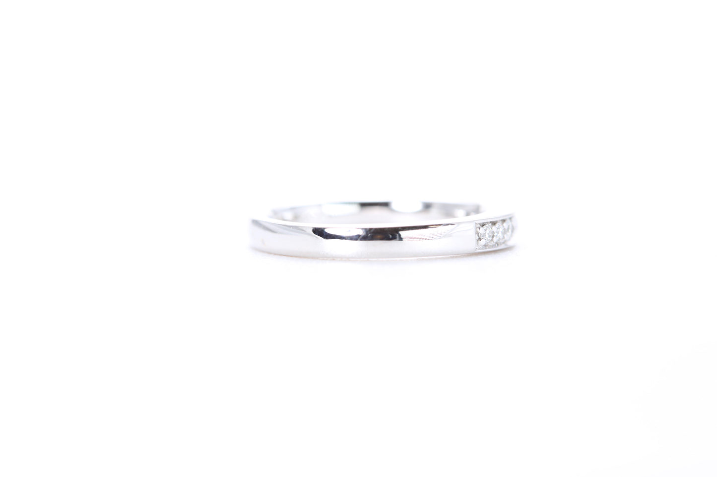 Single Row Pavé Diamond Ring 1/5 Carat in Platinum