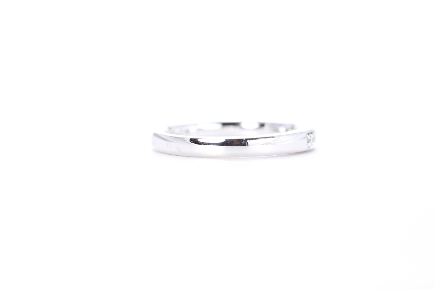 Single Row Pavé Diamond Ring 1/5 Carat in Platinum