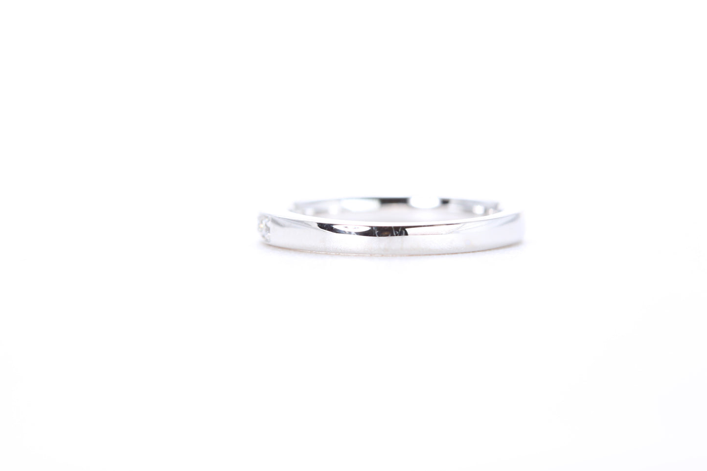 Single Row Pavé Diamond Ring 1/5 Carat in Platinum