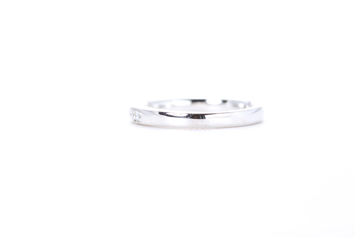 Single Row Pavé Diamond Ring 1/5 Carat in Platinum