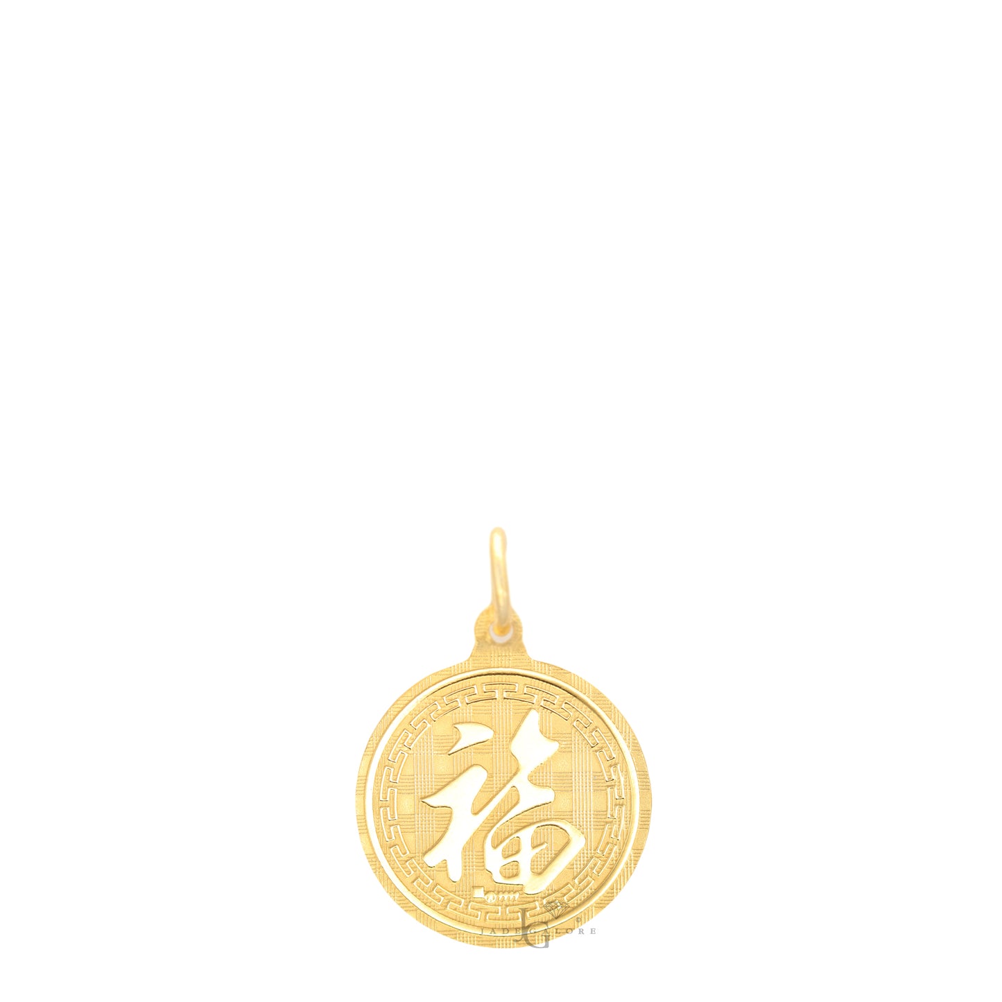 24K Mini Round Monkey Pendant