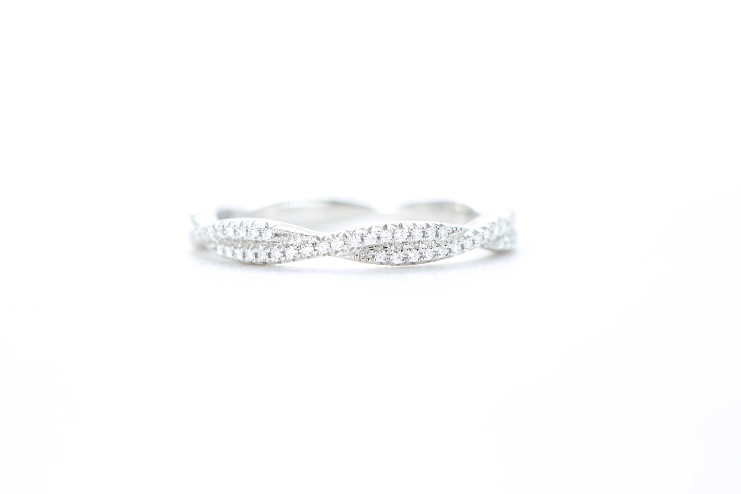 Twist Diamond Ring Platinum