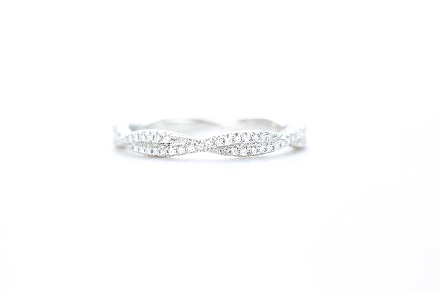 Twist Diamond Ring Platinum