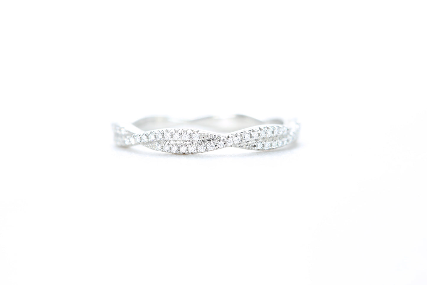 Twist Diamond Ring Platinum