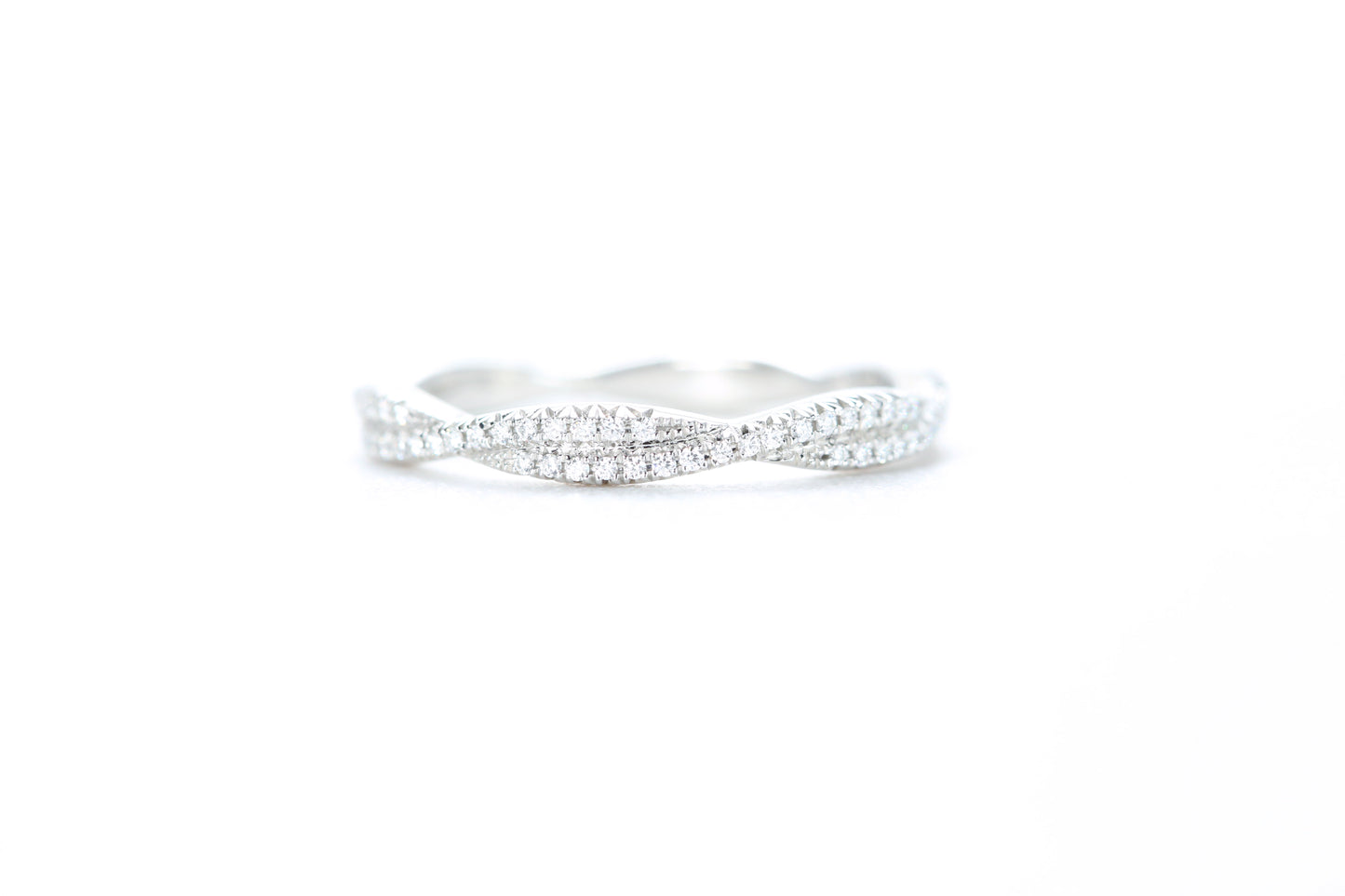 Twist Diamond Ring Platinum