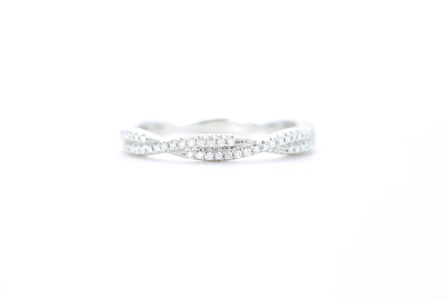 Twist Diamond Ring Platinum