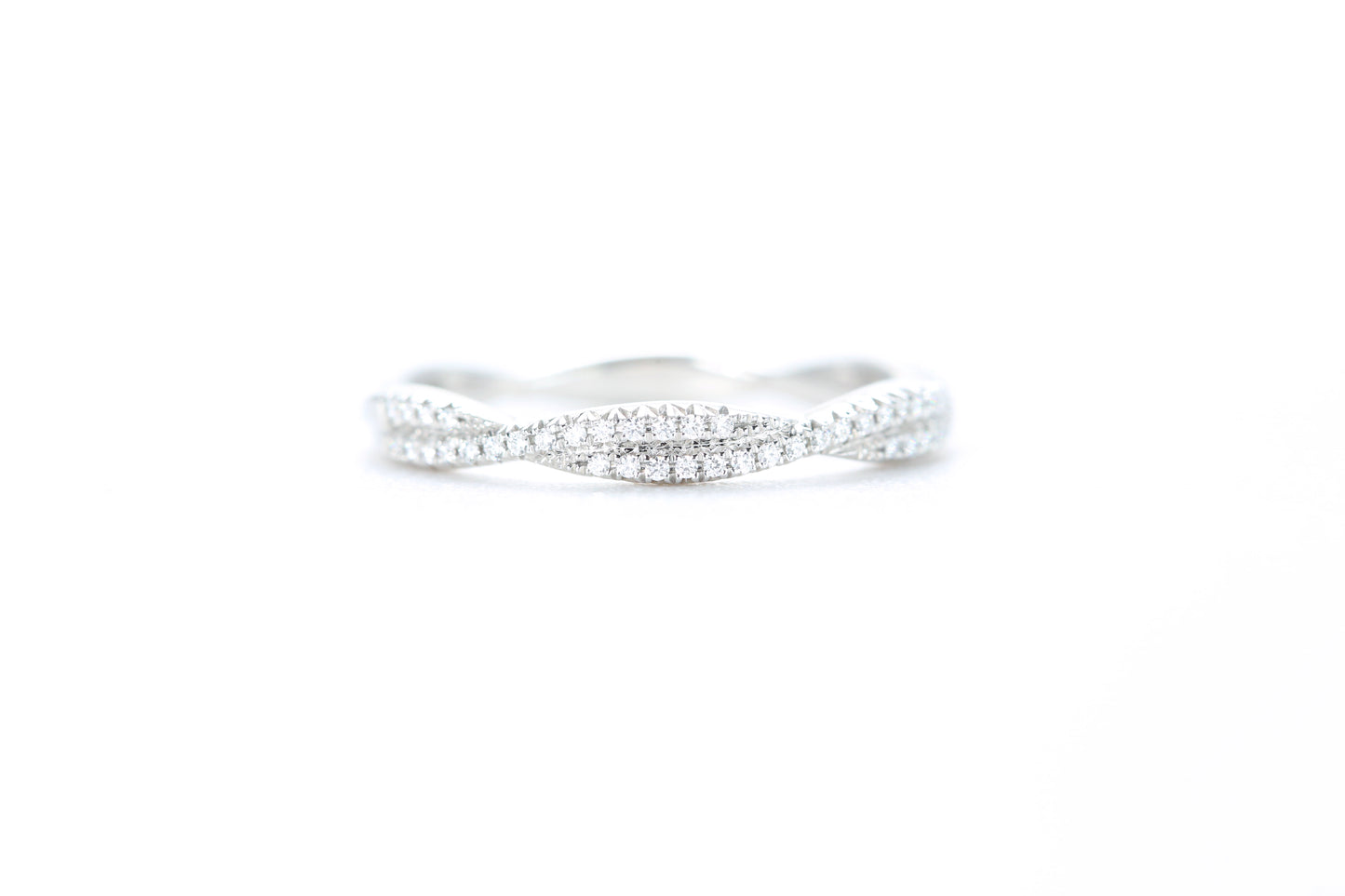 Twist Diamond Ring Platinum