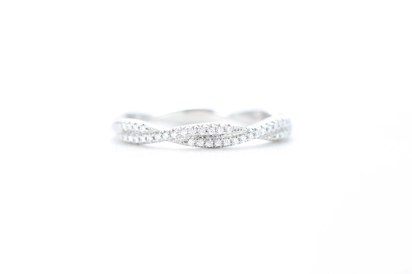 Twist Diamond Ring Platinum