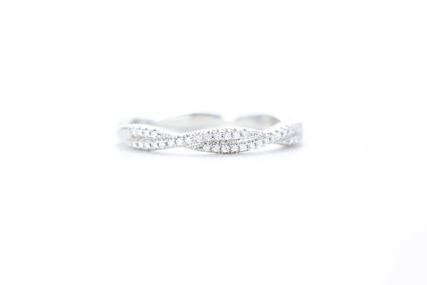 Twist Diamond Ring Platinum