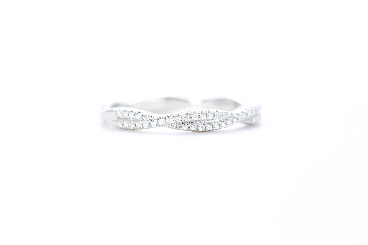 Twist Diamond Ring Platinum