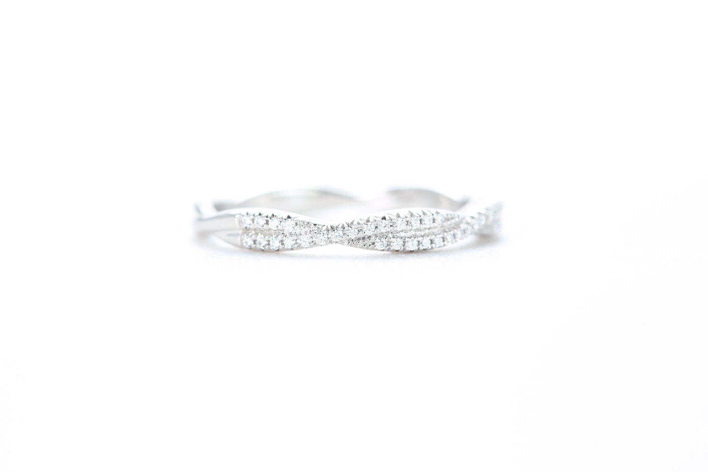 Twist Diamond Ring Platinum