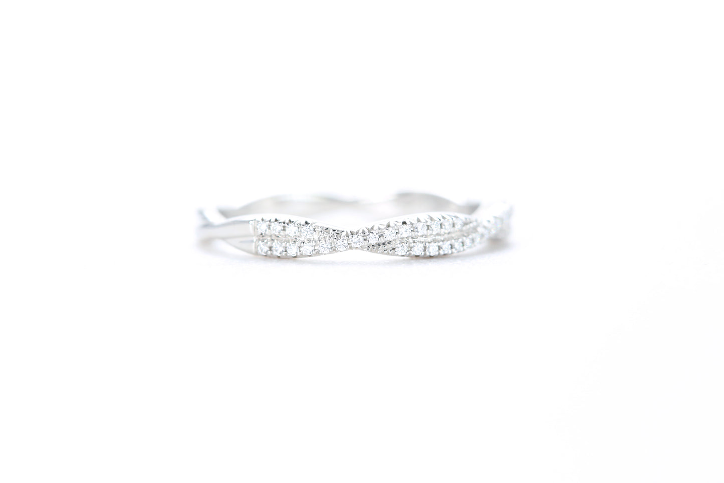 Twist Diamond Ring Platinum
