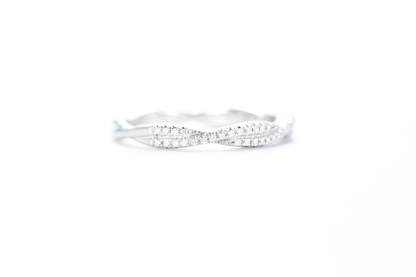 Twist Diamond Ring Platinum