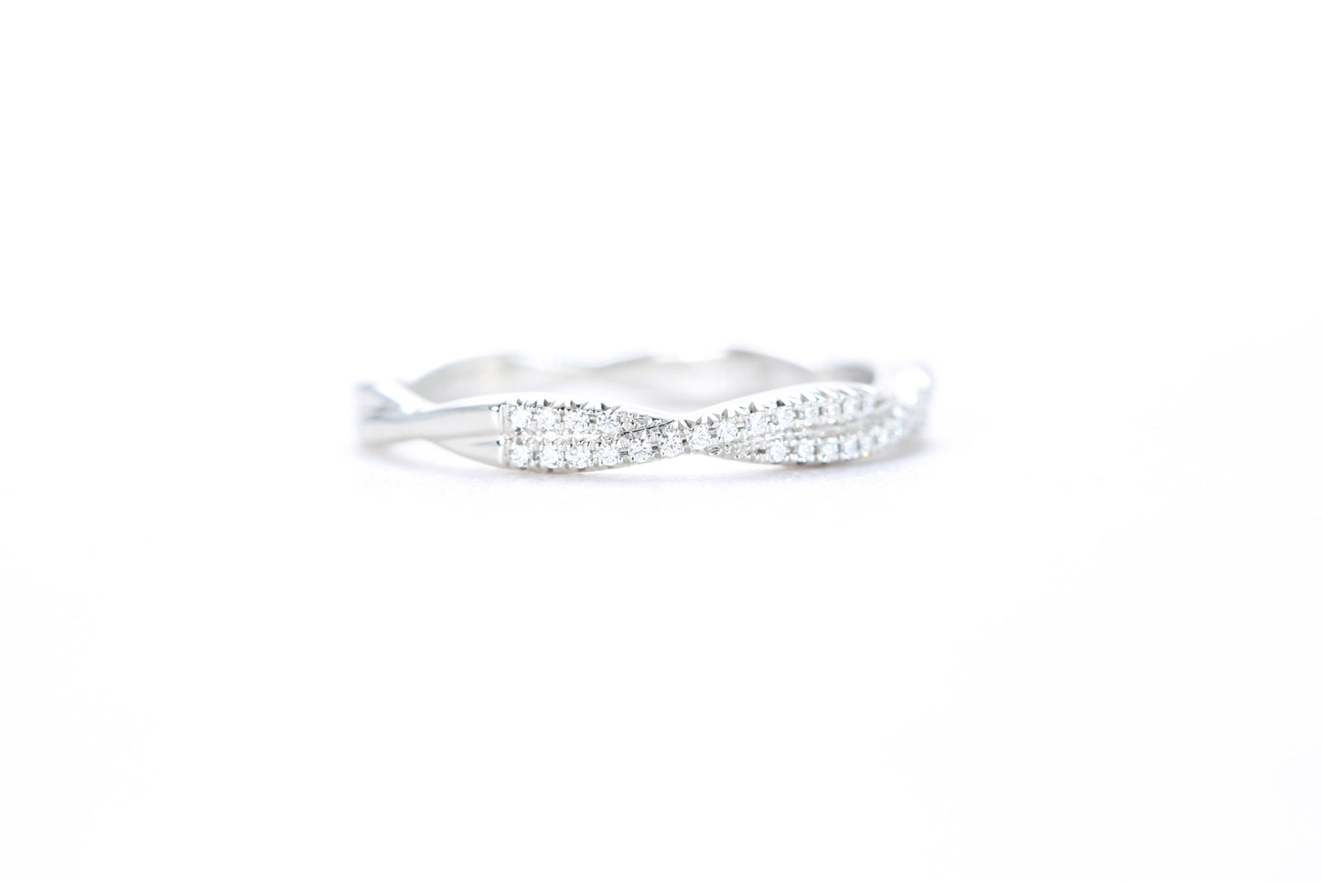 Twist Diamond Ring Platinum