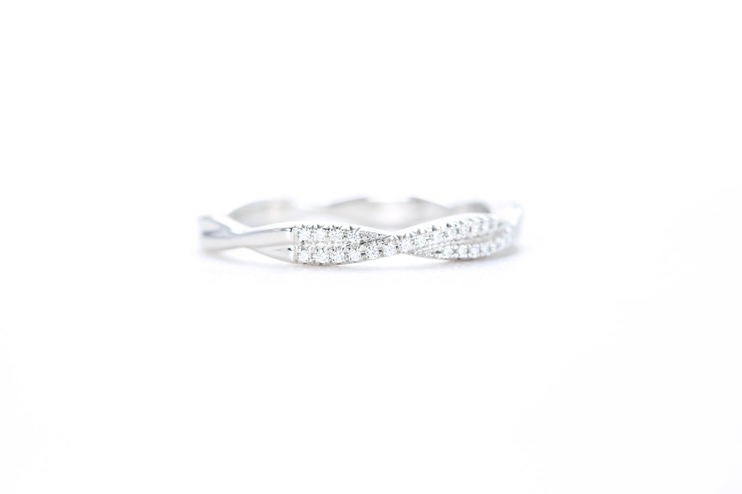 Twist Diamond Ring Platinum