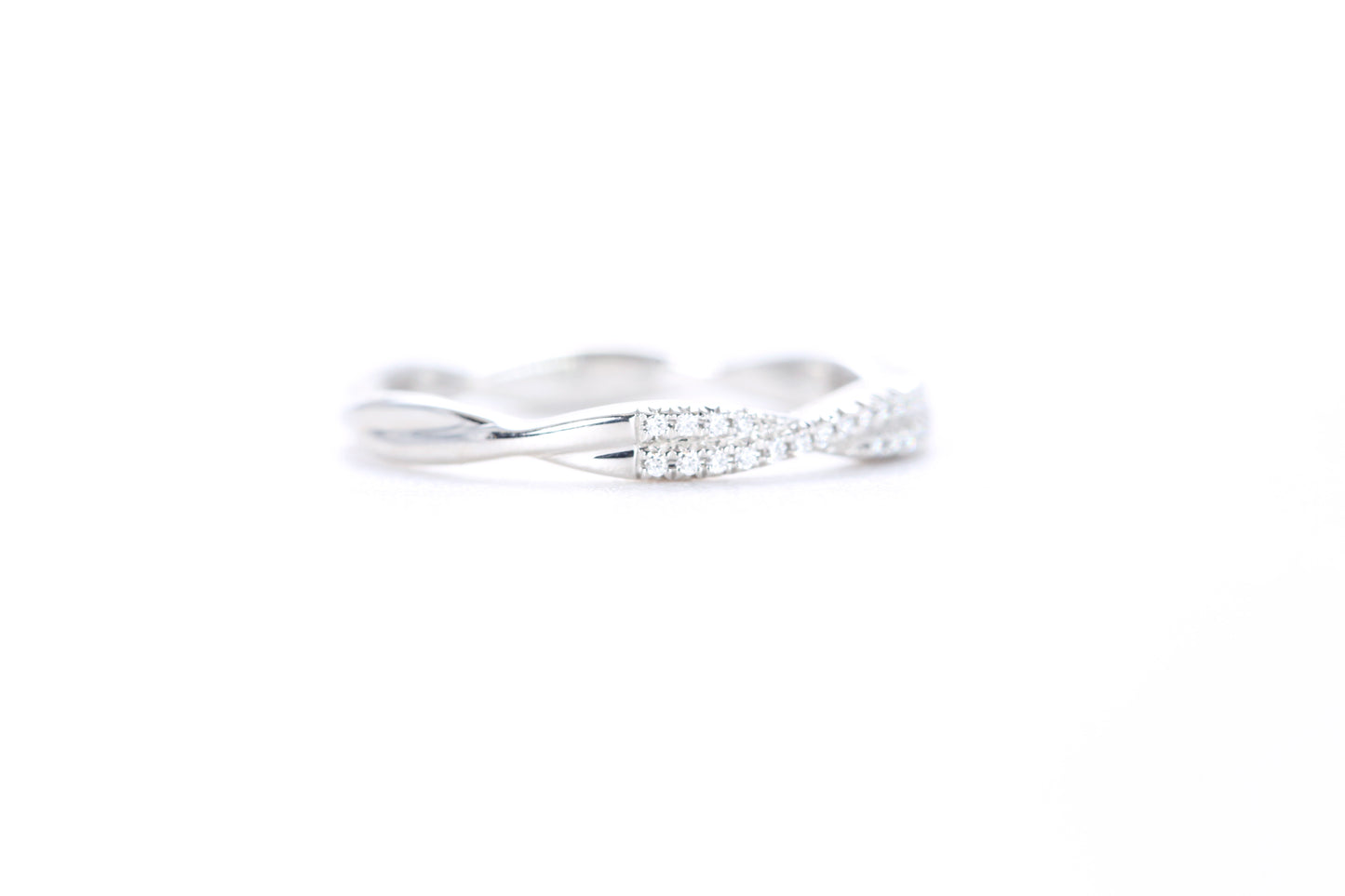 Twist Diamond Ring Platinum